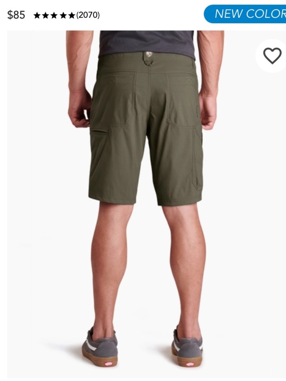 KUHL Renegade Outsider performance short short sz 34 hiking fishing UPF 50+ NWOT - Picture 3 of 9
